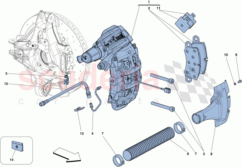 Part Diagram for Ferrari 70003191