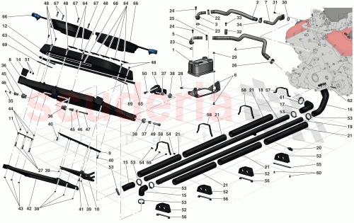 Part Diagram for Ferrari 303020