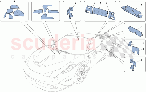 Part Diagram for Ferrari 86113700