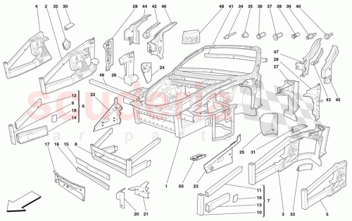Part Diagram for Ferrari 66651500