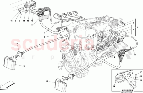 Part Diagram for Ferrari 245205