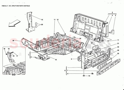 Part Diagram for Ferrari 64463600