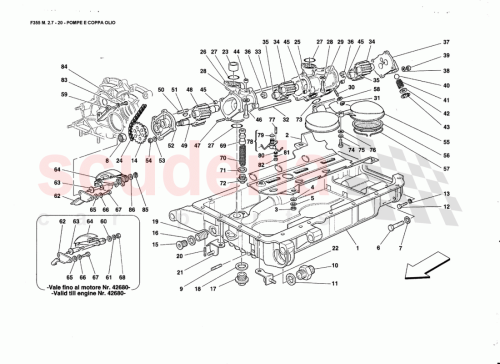 Part Diagram for Ferrari 164045