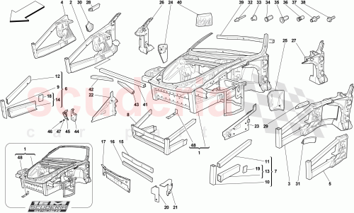 Part Diagram for Ferrari 81035111