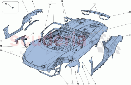 Part Diagram for Ferrari 82998811