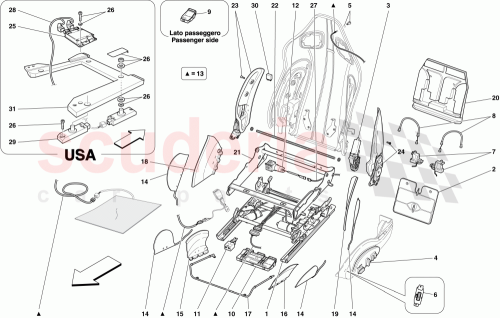 Part Diagram for Ferrari 69476100