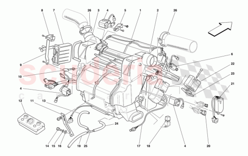 Part Diagram for Ferrari 64281100