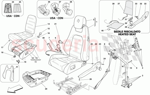 Part Diagram for Ferrari 69194700