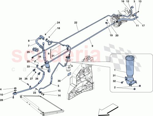 Part Diagram for Ferrari 13837017