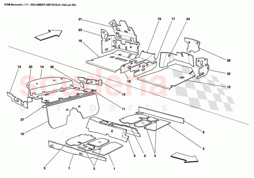 Part Diagram for Ferrari 64826200