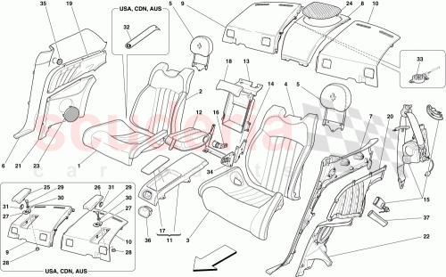Part Diagram for Ferrari 67005300