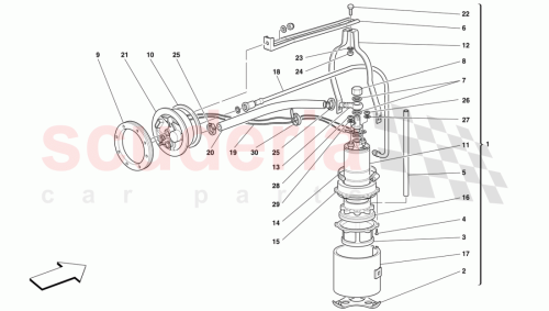 Part Diagram for Ferrari 153186