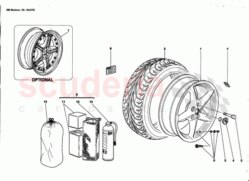 Part Diagram for Ferrari 178700