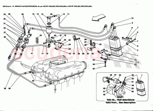 Part Diagram for Ferrari 180374