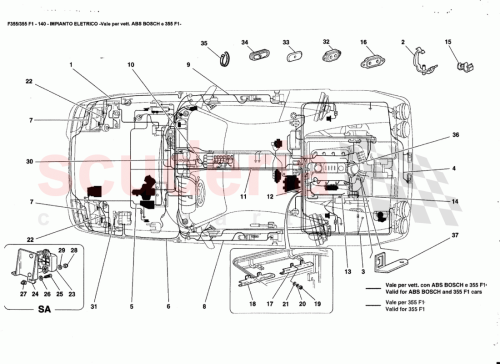 Part Diagram for Ferrari 172959