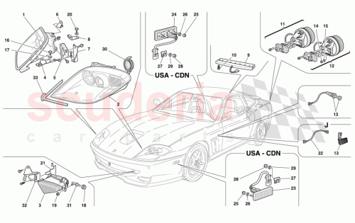 Part Diagram for Ferrari 175506