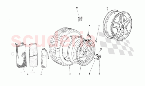 Part Diagram for Ferrari 161009
