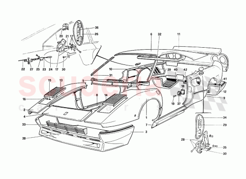 Part Diagram for Ferrari 60892600