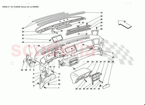 Part Diagram for Ferrari 64493700