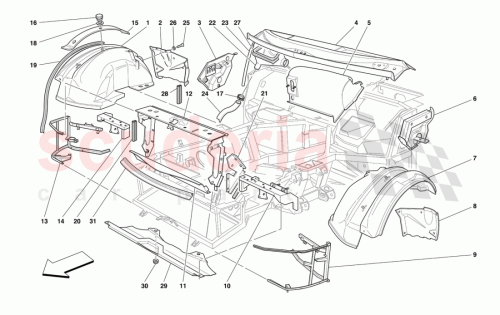 Part Diagram for Ferrari 65550400