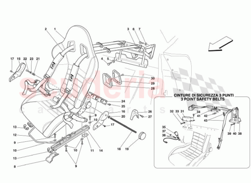 Part Diagram for Ferrari 14307521