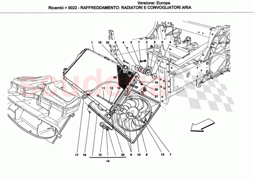 Part Diagram for Ferrari 16044621
