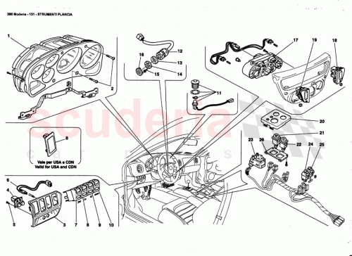 Part Diagram for Ferrari 65311400