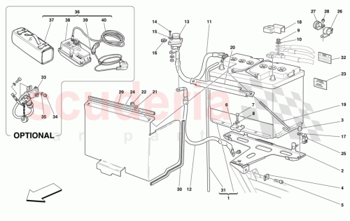 Part Diagram for Ferrari 175710