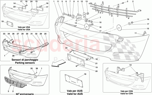 Part Diagram for Ferrari 187678