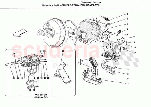 Part Diagram for Ferrari 191401