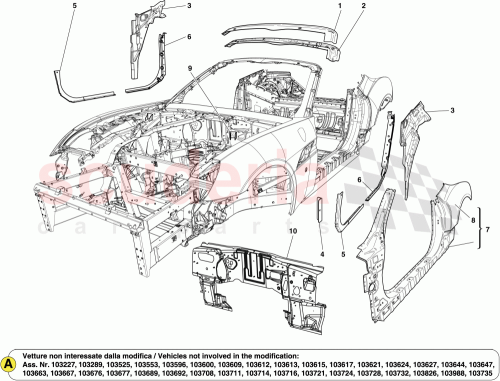 Part Diagram for Ferrari 985284317