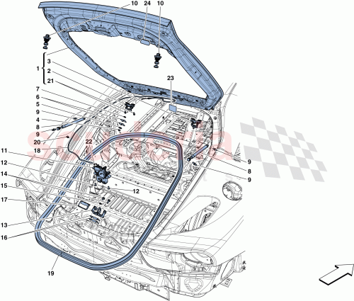Part Diagram for Ferrari 85164500