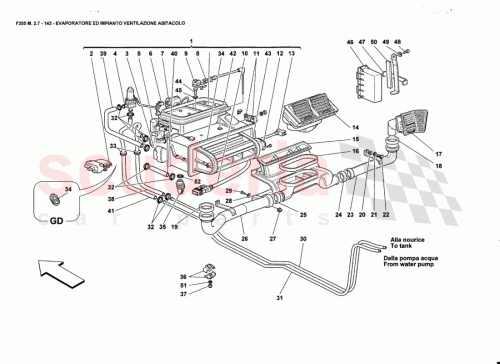 Part Diagram for Ferrari 160893