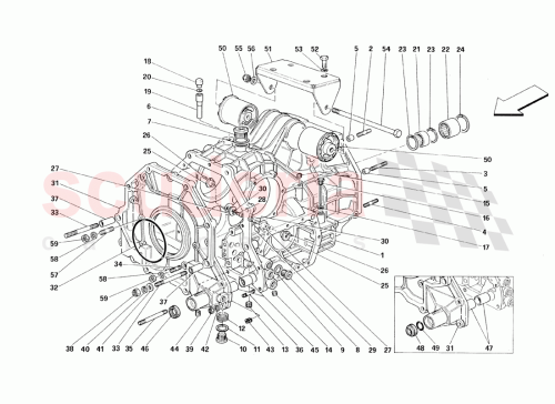 Part Diagram for Ferrari 104280