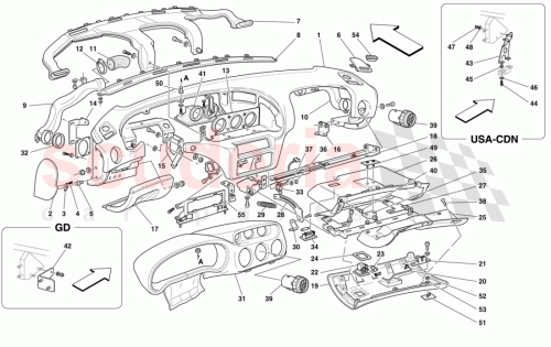 Part Diagram for Ferrari 63352600