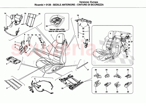 Part Diagram for Ferrari 7027..