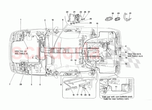 Part Diagram for Ferrari 146740