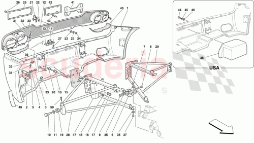 Part Diagram for Ferrari 64132600
