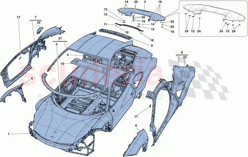 Part Diagram for Ferrari 86847700