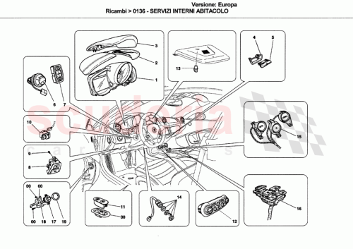 Part Diagram for Ferrari 232121