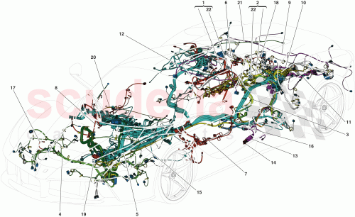 Part Diagram for Ferrari 300660