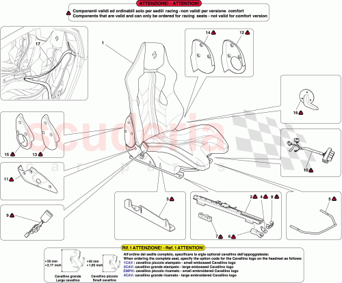 Part Diagram for Ferrari 83697500