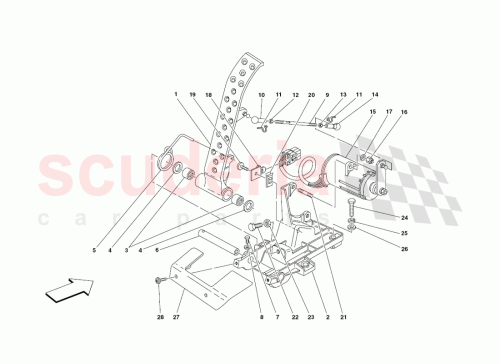 Part Diagram for Ferrari 196180