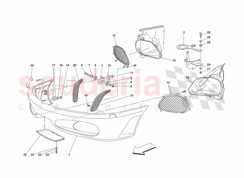 Part Diagram for Ferrari 11307021
