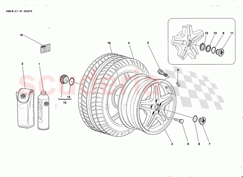 Part Diagram for Ferrari 163625