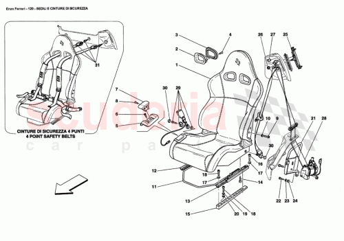 Part Diagram for Ferrari 65408700