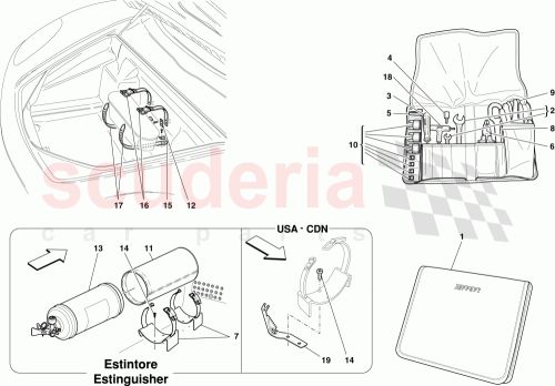 Part Diagram for Ferrari 68996500