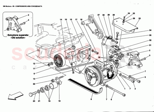 Part Diagram for Ferrari 180041