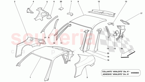 Part Diagram for Ferrari 63703900