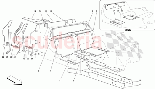 Part Diagram for Ferrari 64162100